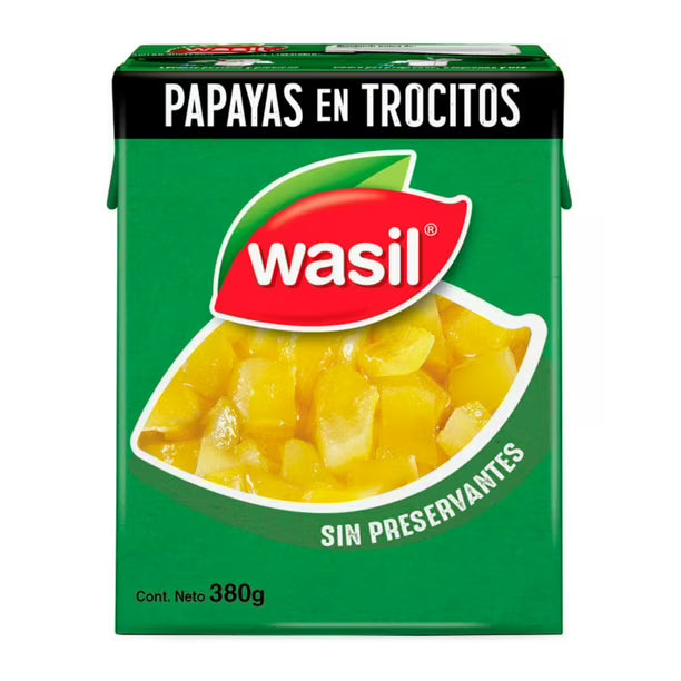 PAPAYAS EN TROCITOS WASIL 380g
