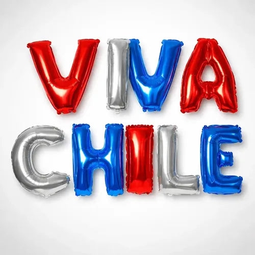 GLOBOS METALICOS VIVA CHILE