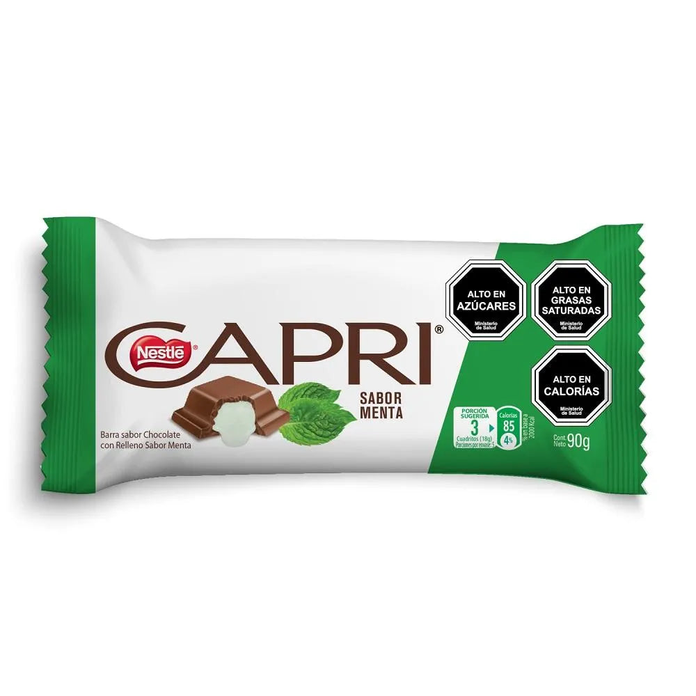 CHOCOLATE CAPRI MENTA 90g