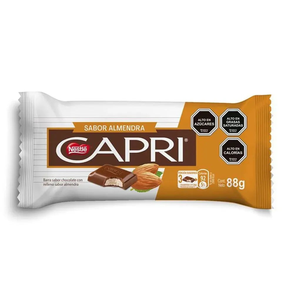 CHOCOLATE CAPRI ALMENDRA 88g