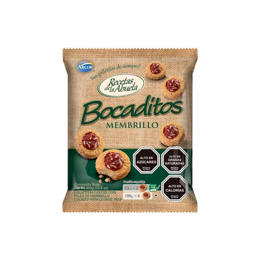 GALLETAS BOCADITOS MEMBRILLO 360g