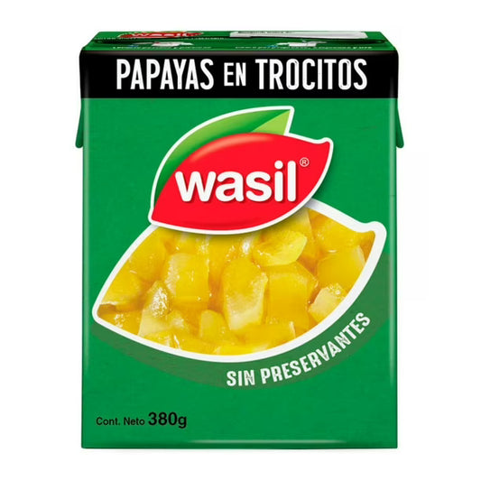 PAPAYAS EN TROCITOS WASIL 380g