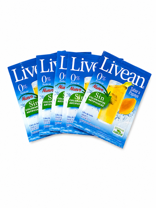 LIVEAN SIN AZUCAR - PACK 5 UN. PAPAYA