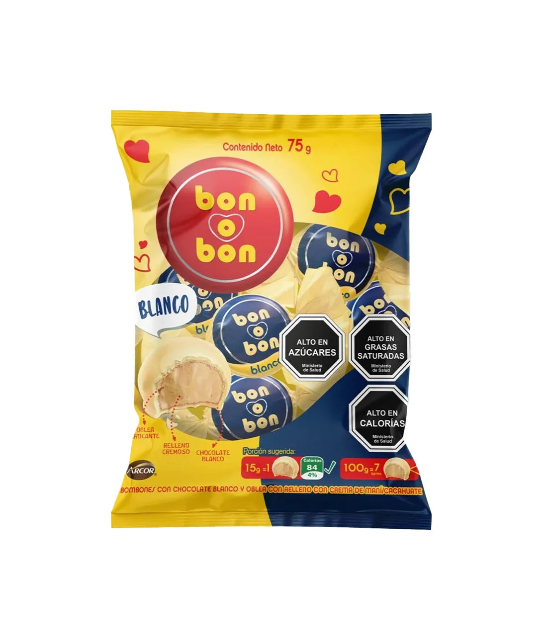 BON O BON CHOCOLATE BLANCO BOLSA 75g