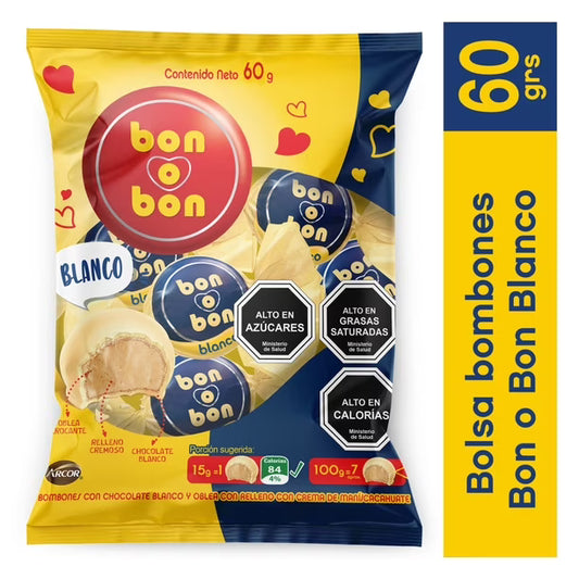 BON O BON CHOCOLATE BLANCO BOLSA 60g