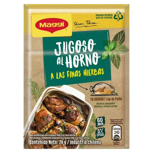 BASE JUGOSO AL HORNO FINAS HIERVAS  MAGGI 24g