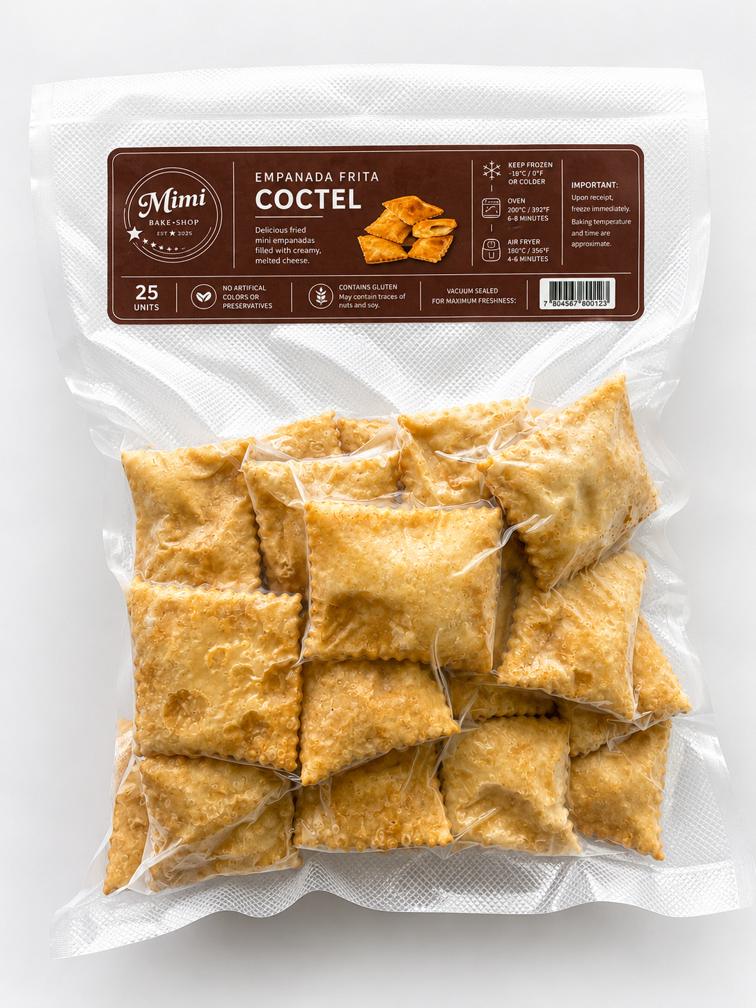 EMPANADAS DE QUESO COCTEL SIZE (cheese) 25 UNITS