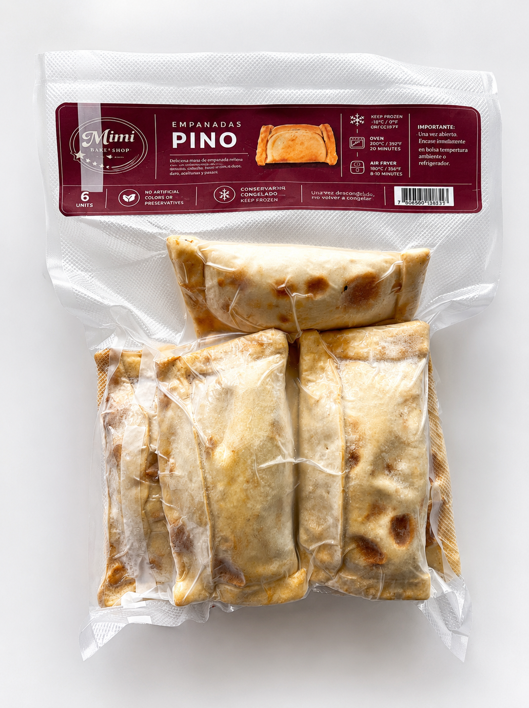 EMPANADAS DE PINO (beef) 6 UNITS
