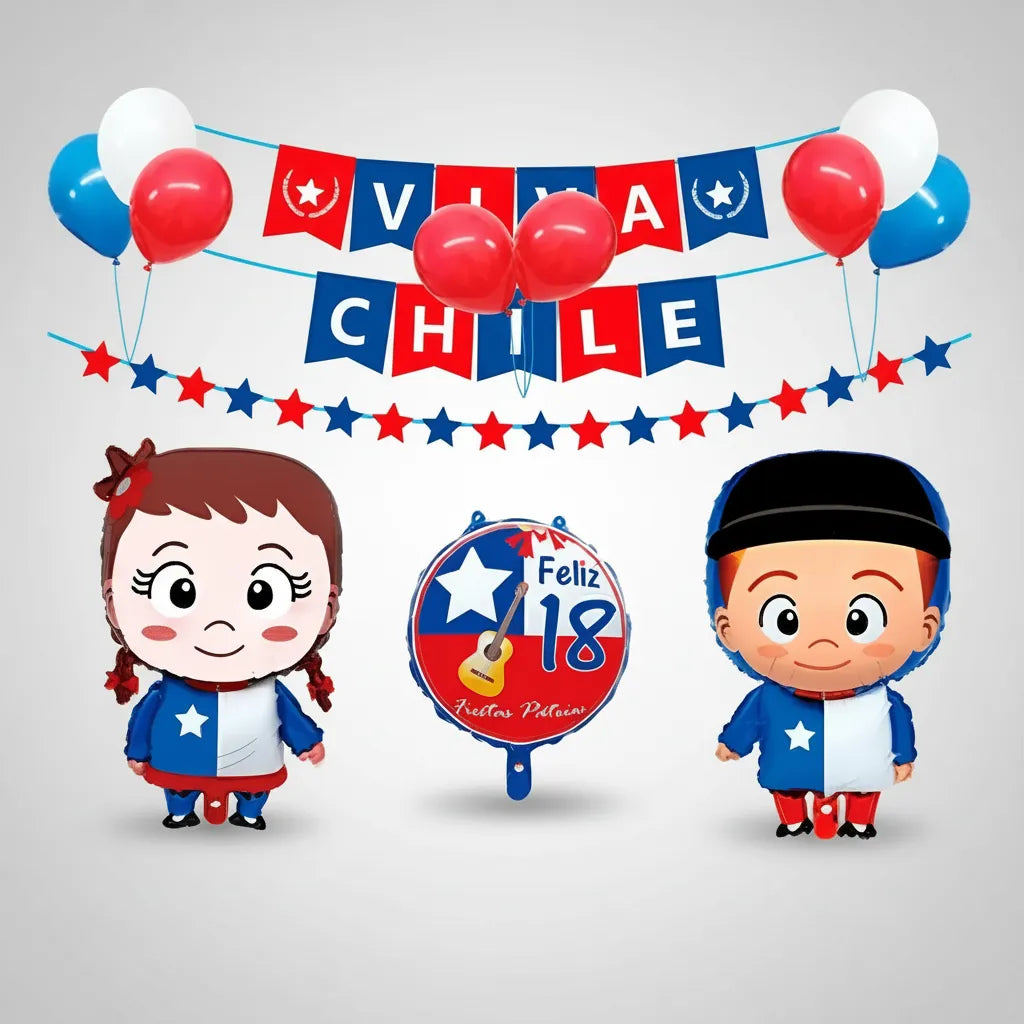 SET DECORACION CHILE 11pcs