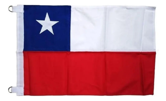 BANDERA CHILENA BORDADA 60X90cm