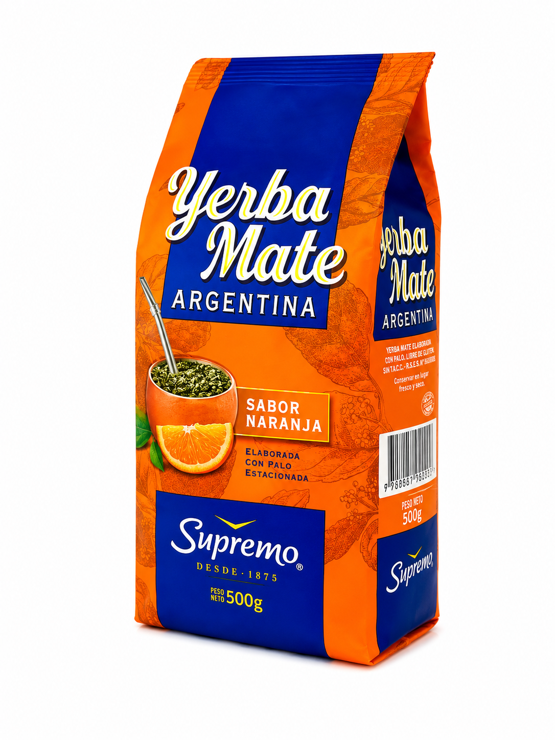 YERBA MATE SUPREMO NARANJA 500g