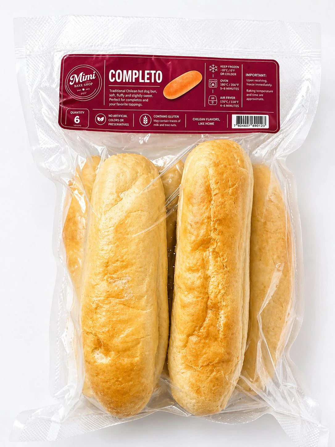 PAN DE COMPLETO PRE-HORNEADO 6 UNITS
