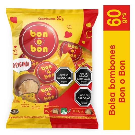 BON O BON CHOCOLATE ORIGINAL BOLSA 60g