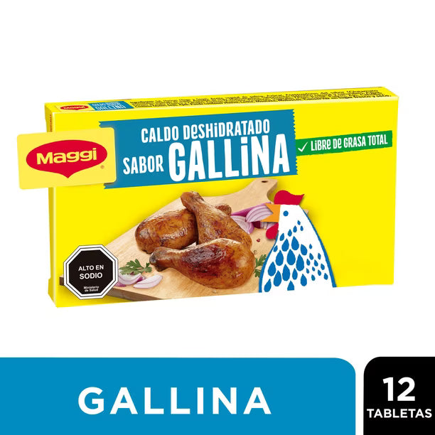 Caldo Sabor Gallina 12 uni - Pre-Venta