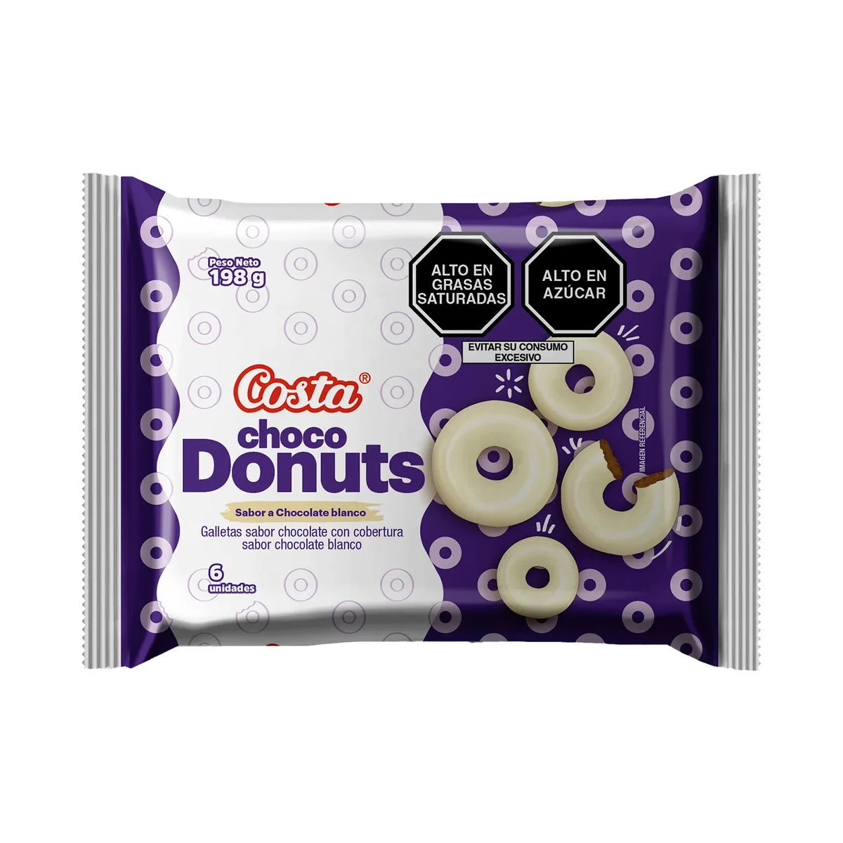 DONUTS CHOCOLATE BLANCO SIX PACK
